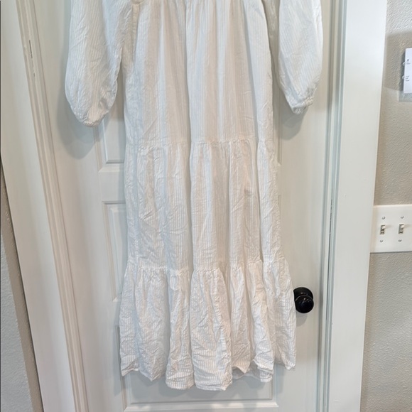 Billabong Starry Skies White Cotton Tiered Maxi Sundress - Picture 7 of 11